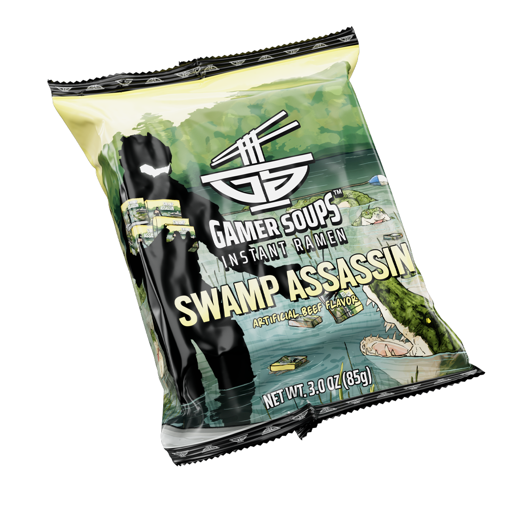 Gamer Soups Instant Noodles- Swamp Assassin Bricks (5 Pack) - Gamer Supps