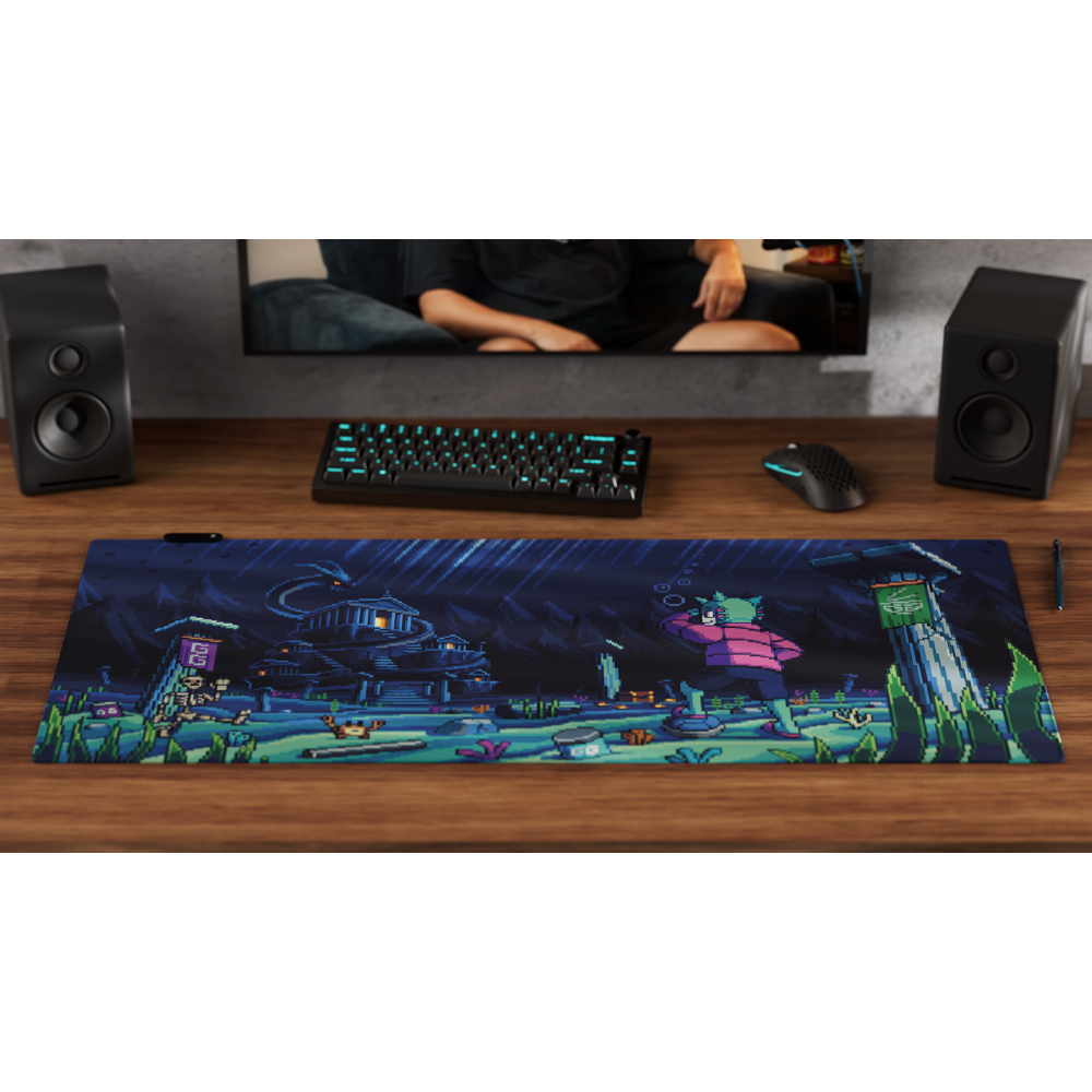 PIXEL CUPS x BigPuffer: Leviathan's Crossing RGB Mouse Pad - Gamer Supps